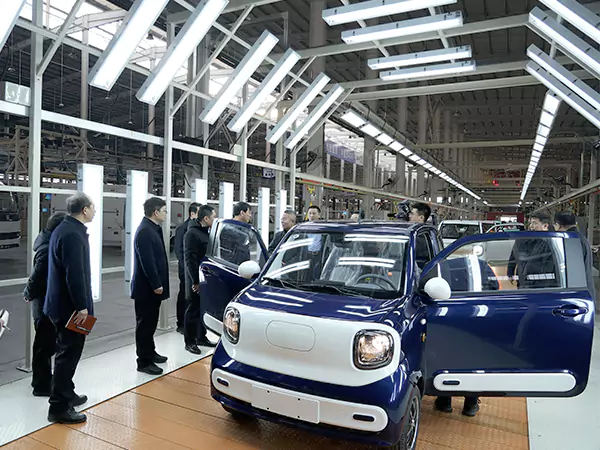 Liderul a venit să ne inspecteze fabrica